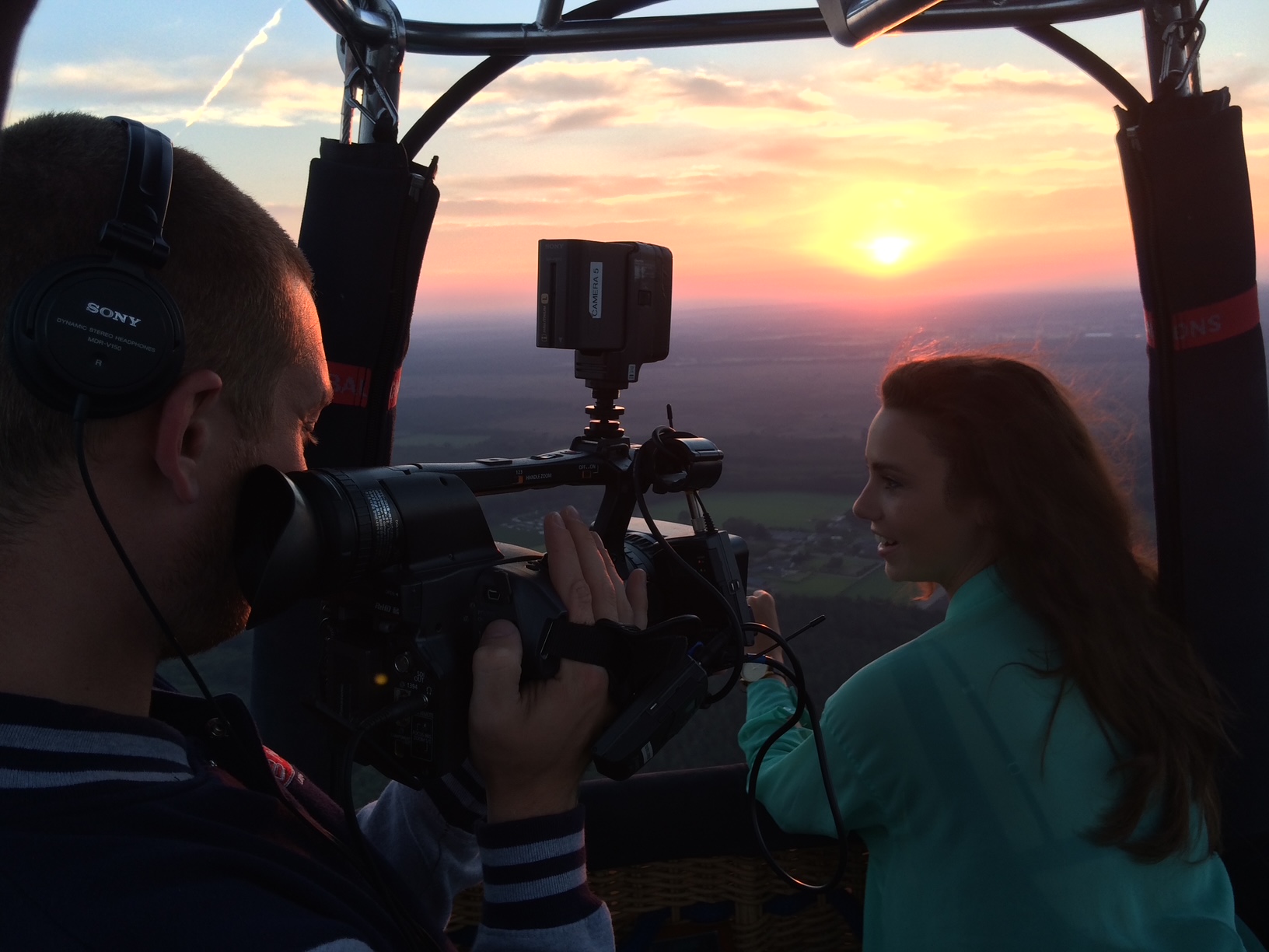 Ballonvaart bij zonsopkomst boven de Veluwe met Gwen van Poorten